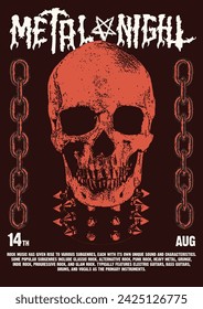 The Metal Night Gig Poster Flyer Template