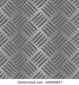Metal non slip background. Seamless pattern. Vector illustration