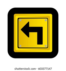 metal notices with arrow sign, vector illustration design