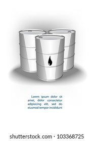 metal oil barrels