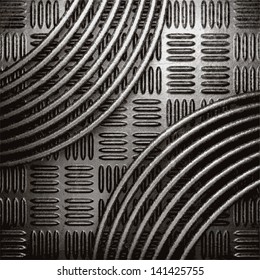 metal on wall background