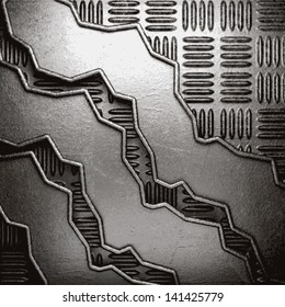 metal on wall background