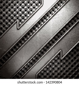 metal on wall background