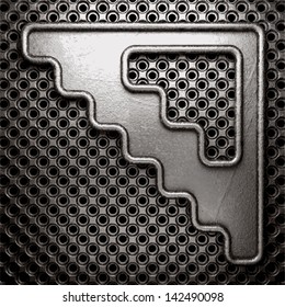 metal on wall background