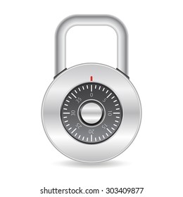Metal padlock