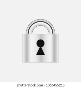 metal padlock,lock and unlock with key