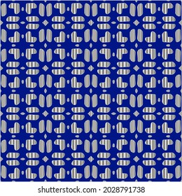 metal pattern on a blue background. 
