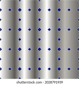 metal pattern on a blue background. 