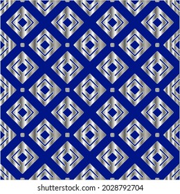metal pattern on a blue background. 
