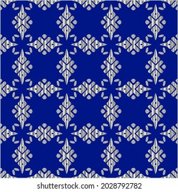 metal pattern on a blue background. 