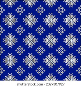 metal pattern on a blue background. 