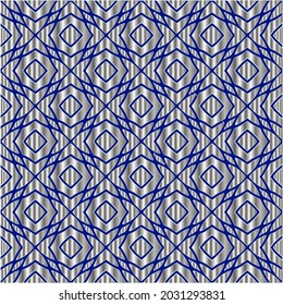 metal pattern on a blue background.  pattern for fabric, wallpaper, packaging. Decorative print.
