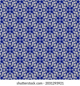 metal pattern on a blue background.  pattern for fabric, wallpaper, packaging. Decorative print.