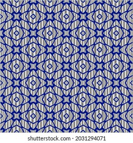 metal pattern on a blue background.  pattern for fabric, wallpaper, packaging. Decorative print.
