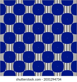 metal pattern on a blue background.  pattern for fabric, wallpaper, packaging. Decorative print.