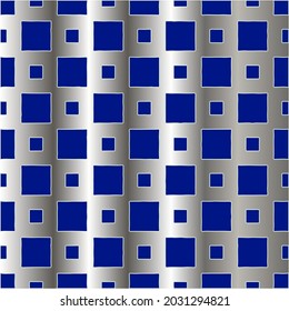 metal pattern on a blue background.  pattern for fabric, wallpaper, packaging. Decorative print.
