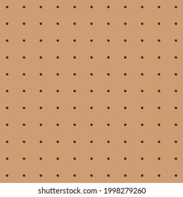 Metal-Peg-Platine perforierte Texturhintergrund-Material mit runden Löchern nahtlose Musterbrett, Vektorgrafik. Wandstruktur für Werkbänke.