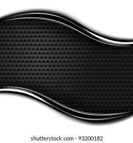 Metal perforated seamless texture with dark chrome. This vector illustration created in the technique of wire mesh and saved file eps 10