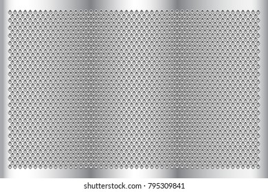 metal perforated texture. Vector background