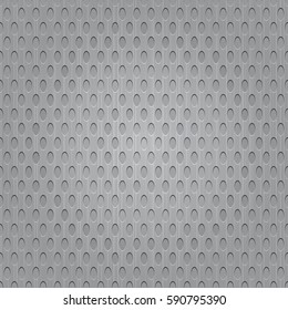 Metal perforation background with hole
