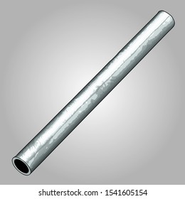 metal pipe sketch illustration vector