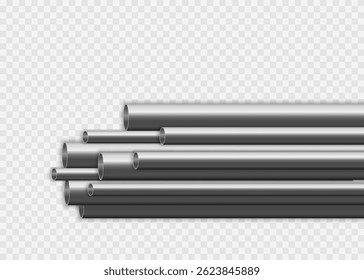 Metal pipe tube pipeline copper background round 3d factory industry construction engineering silver steel iron aluminum plumbing manufacturing gas storage structure sewer industrial