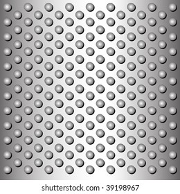 Metal plate with circles