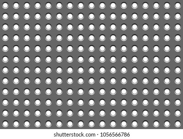 metal plate hole abstract background vector illustration. stainless steel silver metal background textured