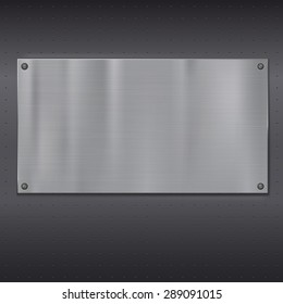 Metal plate over grate texture, vector illustration for your design.