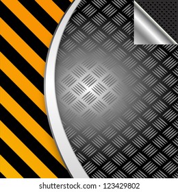 Metal plate seamless on grunge vector background