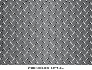 Metal Plate Texture Background, Vector