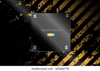 Metal plate vector