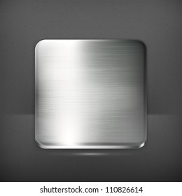 Metal plate, vector