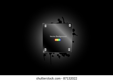 Metal plate vector