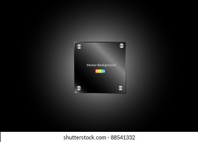 Metal plate vector