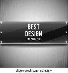 Metal plate (vector illustration)