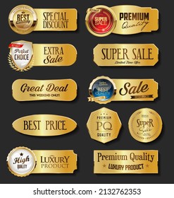 Metal plates premium quality golden collection