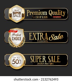Metal plates premium quality golden collection