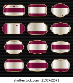 Metal plates premium quality golden collection