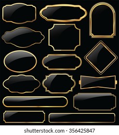 Metal plates premium quality golden collection