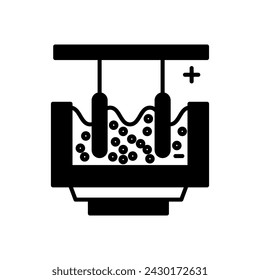 Metal Plating icon in vector. Logotype
