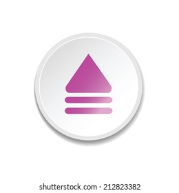 Metal player buttons. vector illustration 