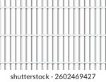 Metal prison jail background. Cell bar with vertical and horizontal steel rods. Secure detention concept. Zoo cage. Realistic vector illustration.