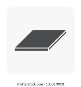 Metal product icon on white.