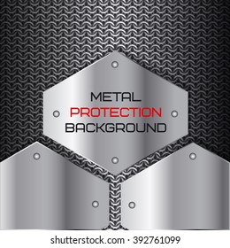 Metal protection, background texture