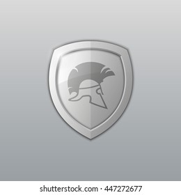 Metal protection shield concept, logo