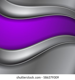Metal purple background with place for text. Pattern for your business design. EPS10 Vector.