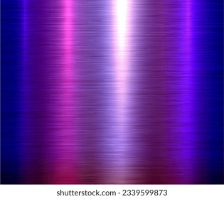 Metal purple texture background, brushed metal texture plate pattern, shiny metallic texture vector illustration.