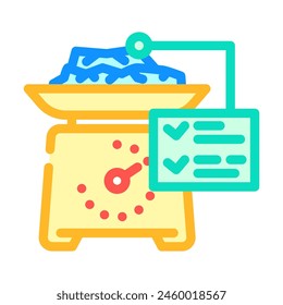 metal recycling waste sorting color icon vector. metal recycling waste sorting sign. isolated symbol illustration