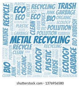 Metal Recycling word cloud.